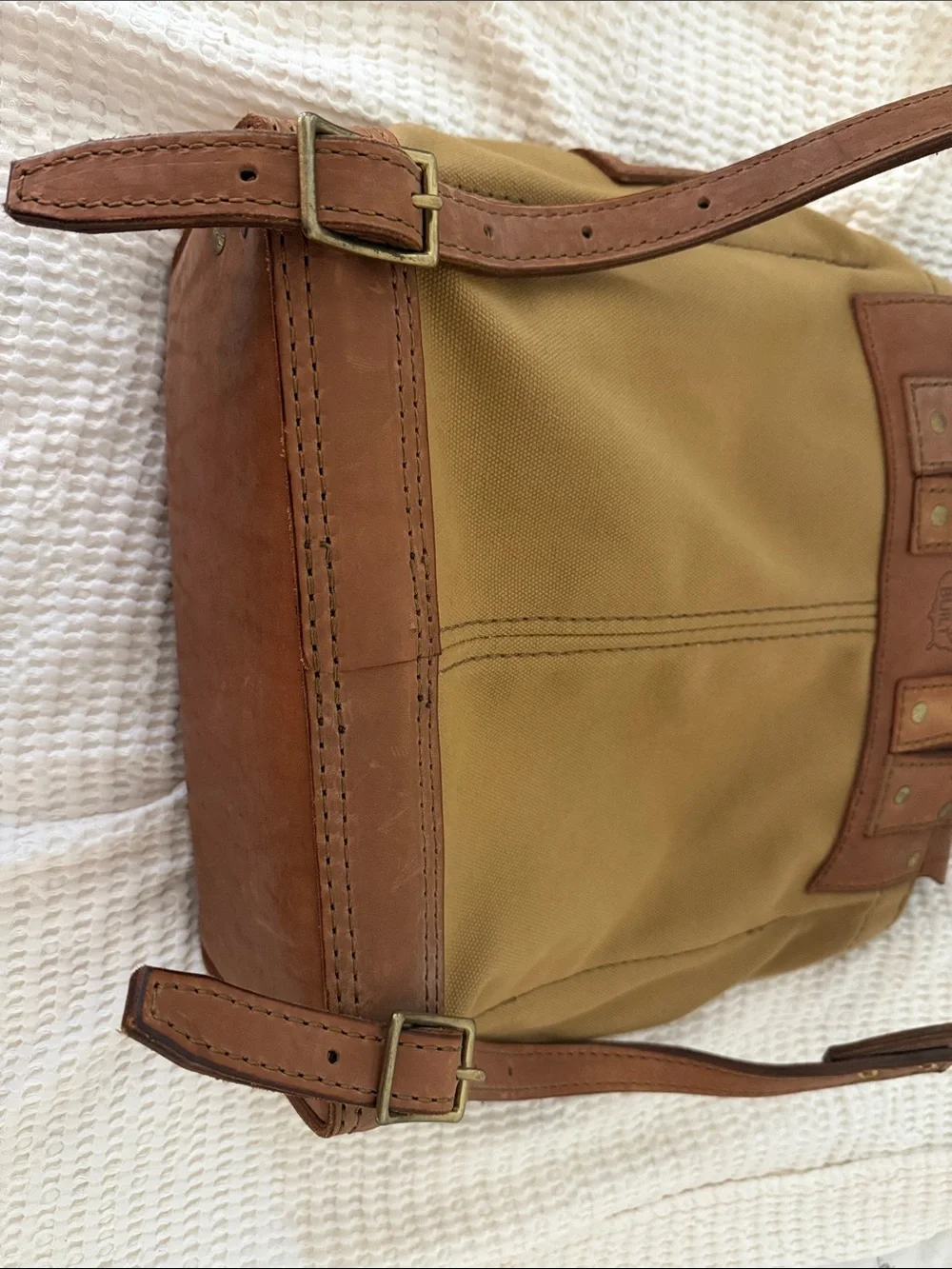 Thrux Lawrence backpack leather and canvas NEW SEE DESCRIPTION